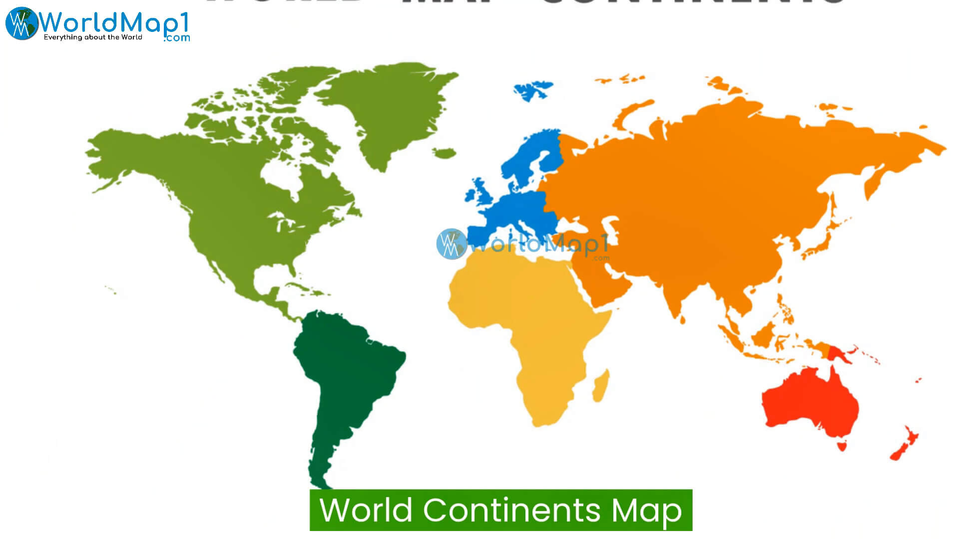 World Continents Map